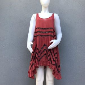 Intimately Free People Red Polka Dot Dress Medium